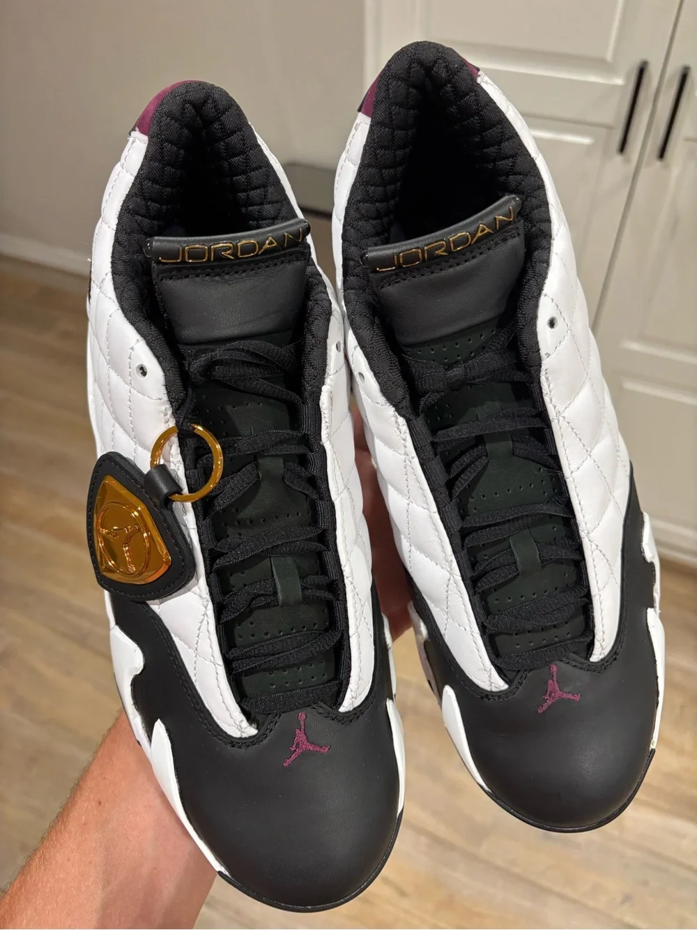 Air Jordan 14 Retro Golf ‘Bordeaux’ Men’s Size 9.5 Golf Cleats NEW! IB1828-100